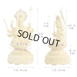 画像8: 八臂弁才天(弁財天）・総桧3.0寸・送料無料