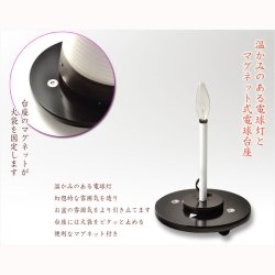 画像7: 国産・お盆提灯【モダン提灯：萌夏（もえか）本絹二重張　3号・桜ぼかし】盆提灯　盆飾り　新盆　初盆　お盆・お彼岸・盆棚・仏具　送料無料