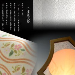 画像3: 盆提灯【岐阜提灯・和照灯：伝統文様と三つ葉のモダンな形　暁（あかつき）電球灯】お盆用品 仏具 お盆 初盆 提灯 新盆 初盆飾り 新盆飾り お盆飾り 霊前灯 行灯 お彼岸 盆棚 盆ちょうちん　送料無料