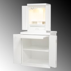 画像3: 納骨壇・仏壇・仏壇台上下セット【ミニモダン仏壇・未来15号＋仏壇台・春風】・ホワイト色（白）・送料無料shunpu15