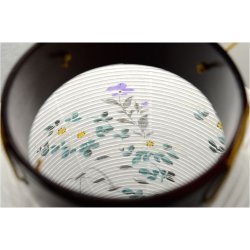 画像8: お盆提灯・仏縁堂セレクト【八女提灯：蒔絵入り御所提灯10号　露けき秋草　LED電球タイプ（電池式）】送料無料　吊り提灯　壷型　盆ちょうちん　行灯　お盆用品　新盆　初盆　色柄提灯　花柄提灯　迎え火　送り火