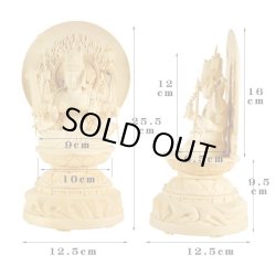 画像10: 大随求菩薩（だいずいくぼさつ）・総桧3.0寸・送料無料