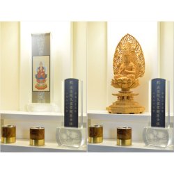 画像7: （11月下旬入荷予定）仏壇【アンティーク調モダン仏壇：モデレート　オーク材無垢の猫足　48号　アーリーホワイト】中型仏壇　家具調仏壇　大型仏壇　重ね仏壇　リビング仏壇　送料無料