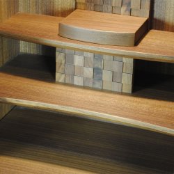 画像9: 国産モダン家具調仏壇【シャーウッド46×15・ウォールナット無垢】国産府中ブランド・らくらく家財便送料無料