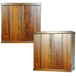 画像12: ウォールナット色【ワイド型】【ご本尊＋大蓮ガラス仏具（胡桃）＋掛軸留め】仏具込み価格でお得・桐材・ミニモダン仏壇【未来18号ワイド・ウォールナット色・仏具込み】送料無料dairenwd