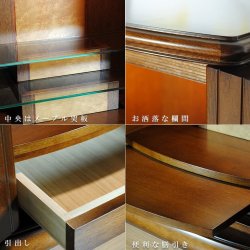 画像6: 国産仏壇【スピカ19号　タモ材　ダーク色】家具調仏壇　モダン仏壇　送料無料