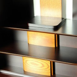 画像6: モダン仏壇「ロイズ」タモ 台付　ダーク色　18×40　家具調仏壇楽々家財便　送料無料