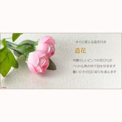 画像9: ペット仏具【おリン付7点セット：ピュア　ライトブラウン】ミニ仏壇 家具調仏壇 メモリアルボックス 納骨 骨壷 ペット供養 足跡マーク 送料無料