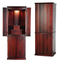 画像2: 大型モダン仏壇【桐総無垢:羽ばたき 紫檀色 18×48号】LEDダウンライト標準装備　大型仏壇　家具調仏壇　らくらく設置便送料無料