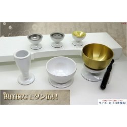 画像3: 仏具【お買い得仏具セット・モダン仏具：Leaf（リーフ）艶ありホワイト・サイズ大】仏壇用仏具 送料無料