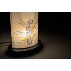 画像5: 国産・お盆提灯【インテリア盆提灯：月に桔梗　卓上コンパクト・二重張・電球灯】モダン盆提灯　霊前灯　盆飾り　和照灯　新盆　初盆　お盆・お彼岸・盆棚・仏具　送料無料
