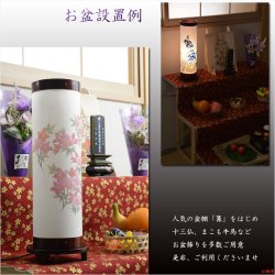 画像9: 盆提灯【モダン盆提灯：桔梗苑　鮮やかな発泡塗料・1号サイズ】岐阜提灯　お盆用品 仏具 お盆 初盆 新盆 初盆飾り 新盆飾り お盆飾り 霊前灯 行灯 お彼岸 仏具 盆棚 盆ちょうちん　創作提灯　インテリア提灯　送料無料