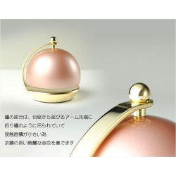 画像3: 仏具【現代調リンセット：スウィング1.8寸　ピンク 花梨材リン棒付】モダン仏具　おりん　仏壇　リン　磬　鐘　鈴　送料無料