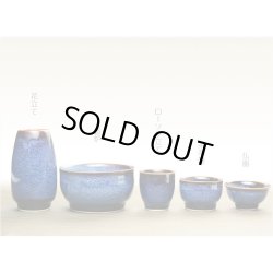 画像2: モダン仏具【陶器モダン5具足:フィリア　ブルー　3.0寸】仏壇仏具　陶器製仏具　現代調仏具　送料無料