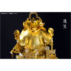 画像3: 全宗派対応【クリアビーズ入りアルミ瓔珞（ようらく）1対 6号サイズ】大型仏壇・唐木仏壇・金仏壇・仏具 送料無料