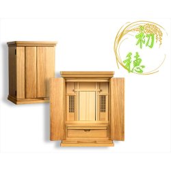 画像5: 祖霊舎・神徒壇【上下セット　初穂(はつほ)15号ミニ＋春風】ナチュラル色　神道　御霊舎　霊璽　御霊代　神棚　送料無料