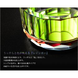 画像4: 自然で開放的な透明感【クリスタル仏具：Dream(ドリーム) スタイリッシュ　レインボー　2.5寸 5具足セット】透明クリスタルガラス 仏壇 仏具 送料無料