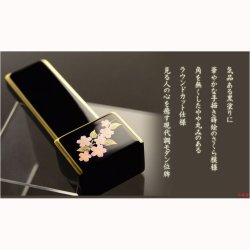 画像3: 位牌【蒔絵入りモダン位牌　黒塗り仕上げ： 菜乃葉（なのは）　3.5寸】仏壇　家具調位牌　現代調位牌　塗り位牌　デザイン位牌　送料無料