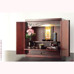 画像8: 国産仏具【山中塗漆器　優雅なさくら柄の仏具セット：絃春（いとはる）5具足3.0寸　パール調ブラウン】仏壇　仏具　漆器　伝統工芸品　金沢漆器　送料無料