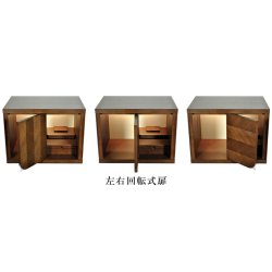 画像10: 納骨型ミニモダン仏壇【ルークス14号　タモ材　ライト色】LED照明付き・家具調仏壇・ミニ仏壇・上置き仏壇　送料無料