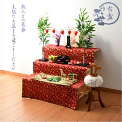 画像12: お盆飾り【盆棚用：笹立て付き　笹の葉結界セット（笹の葉・笹立て・ほおずき・まこも縄）】お盆用品　新盆　初盆　盆棚　精霊棚　牛馬　仏壇　仏具