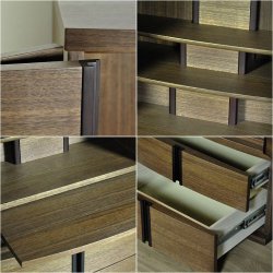 画像4: 家具調モダン仏壇【トキオ　35号：ウォールナット材　床座スタイル】ラクラク家財便　送料無料