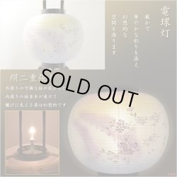 画像7: 特選　高級盆提灯【岐阜提灯：天然木・簡単組立　本絹二重張一対（2個）入り・桜並木11号】お盆用品 仏具 お盆 初盆 新盆 初盆飾り 新盆飾り　送料無料