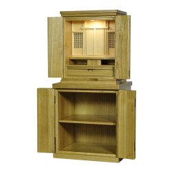 画像2: 祖霊舎・神徒壇 【上下セット　初穂(はつほ)18号＋春風】ナチュラル色　祖霊舎・神徒壇 神道　御霊舎　霊璽　御霊代　神棚　送料無料