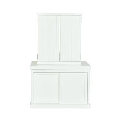 画像3: 仏壇・仏壇台上下セット【ミニモダン仏壇・未来18号＋仏壇台・花見月】白・送料無料