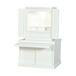 画像2: 仏壇・仏壇台上下セット【ミニモダン仏壇・未来18号＋仏壇台・花見月】白・送料無料