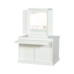 画像2: （4月下旬入荷予定）仏壇・仏壇台上下セット【ミニモダン仏壇・未来15号＋仏壇台・花見月】白・送料無料