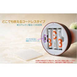 画像6: お盆飾り【光触媒・光ファイバー：LEDイルミネーション仏花　テルミナ花瓶付きミニ　紅】光るお花　お盆用品　霊前灯　提灯　供花　供物　お供え　造花　仏壇用仏具　新盆　初盆　盆花　迎え火　送り火　インテリア提灯　コードレス　送料無料