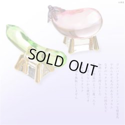 画像4: お盆飾り【クリスタル精霊馬（しょうろううま）セット】お盆用品　新盆　初盆　盆棚　牛馬　仏壇　仏具　和雑貨　なす　きゅうり　クリスタル　ガラス