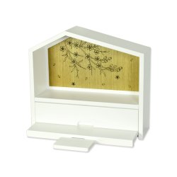 画像2: メモリアルオープン型仏壇【桜屋（さくらや）白】安全な香炉台付き・総桐材・軽い・ミニ仏壇　送料無料