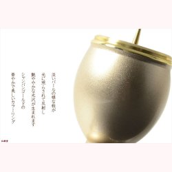 画像4: モダン仏具【6具足仏具セット： モナ　3.0寸　シャンパンゴールド】仏壇用仏具 真鍮製 現代調仏具 送料無料