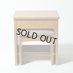 画像3: スツール付き・モダン仏壇台・タモ材【アローズ　ライト色】上置き仏壇用　モダン仏壇台　椅子付仏壇台　送料無料