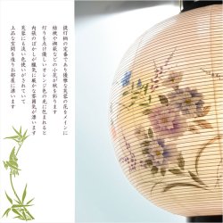 画像6: 特選限定品　お盆提灯【岐阜提灯：簡単組立マグネット機構　天然木　本絹二重張り　電球灯　麗花（れいか）11号】行灯　盆用品　お盆飾り　新盆　初盆　色柄提灯　花柄提灯　迎え火　送り火　送料無料