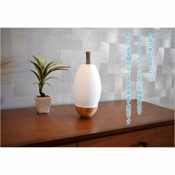 画像10: 国産お盆提灯【岐阜提灯・モダン白盆提灯　LEDコードレス（LED電池灯）　美濃和紙：リアンズ】お盆用品　白提灯　日本製　お盆飾り　霊前灯　提灯　モダン提灯　仏壇用仏具　新盆　初盆　盆花　迎え火　送り火　インテリア行灯