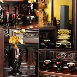 画像4: 国産仏壇【伝統型仏壇　福竜（ふくりゅう）：紫檀無垢扉　53-18号】仏壇・仏具　伝統型　大型仏壇　唐木仏壇　無垢材　紫檀無垢　天然木　重ね仏壇　徳島産仏壇　送料無料