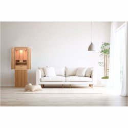 画像12: 仏壇【モダン仏壇：天然木オーク無垢材　ヴァーチェ46号　オーク/ブラウン】中型仏壇　家具調仏壇　大型仏壇　重ね仏壇　リビング仏壇　インテリア仏壇　デザイン仏壇　送料無料