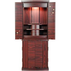 画像2: 現代調モダン仏壇【和みモダン仏壇：桜都（おと）紫檀調　40号】本尊掛軸　仏具　おりん 現代調仏壇　大型仏壇　家具調仏壇　重ね仏壇　送料無料