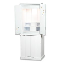 画像2: 仏具付き仏壇【和みモダン仏壇：桜都（おと）白 +豪華仏具一式付き　重ね40号】本尊掛軸　仏具　おりん 現代調仏壇　大型仏壇　家具調仏壇　重ね仏壇　送料無料