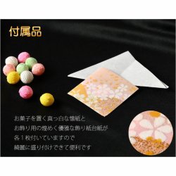 画像4: ひな祭り【国産京都　ひな人形用お飾り：ちりめん細工・ひなあられ　パッケージ入り】送料無料　日本製　ひなまつり　雛祭り　桃の節句　上巳　雛人形　ひな人形　ひな飾り　お雛さま　お姫様　お内裏さま　親王飾り　お殿様　初節句　節句飾り　友禅染　3月の節句　和雑貨