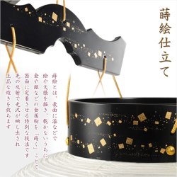 画像9: お盆提灯・仏縁堂セレクト【八女提灯：蒔絵入り御所提灯10号　桔梗に秋草　LED電球（電池式）本絹一重】送料無料　吊り提灯　壷型　盆ちょうちん　行灯　盆用品　新盆　初盆　色柄提灯　花柄提灯　迎え火　送り火