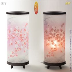 画像4: お盆提灯【桜舞う高級インテリア盆提灯：夢悠（ゆめゆう）廻転筒入り・電球灯　1号】八女提灯 お盆用品　お盆飾り　霊前灯　仏壇用仏具　新盆　初盆　盆花　迎え火　送り火　インテリア行灯　ちょうちん　お灯明