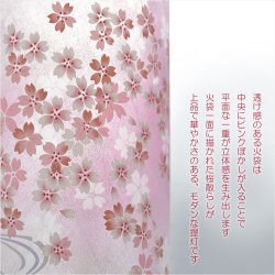 画像6: お盆提灯【桜舞う高級インテリア盆提灯：夢悠（ゆめゆう）廻転筒入り・電球灯　1号】八女提灯 お盆用品　お盆飾り　霊前灯　仏壇用仏具　新盆　初盆　盆花　迎え火　送り火　インテリア行灯　ちょうちん　お灯明
