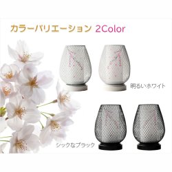 画像11: お盆提灯【仏縁堂オリジナル　インテリア盆提灯：アンジェ　明るいフィラメント型LEDコードレス　枝垂れ桜（1対対称柄2個入）　ブラック】現代調の盆提灯　霊前灯　お盆飾り　和照灯　ちょうちん　新盆　初盆　お盆　お彼岸　迎え火　送り火　盆棚　行灯　仏壇　仏具　電池式コードレス　送料無料
