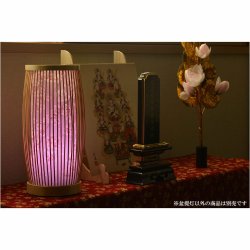 画像14: 盆提灯【岐阜提灯　レインボーLED・天然竹材：花扇（はなおうぎ）桜柄】お盆用品 仏具 お盆 初盆 提灯 新盆 お盆飾り 虹色LED　送料無料