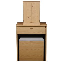 画像3: 上下セット【桜都15号＋ブルーム　オーク色】納骨　おしゃれ モダン仏壇 小型 コンパクト 仏具セット き シンプル　送料無料