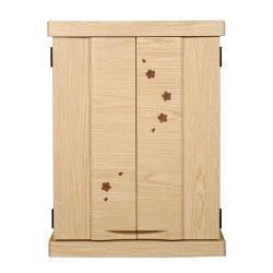 画像5: 仏具付き【ミニ仏壇　桜都（おと）櫻象嵌　15号　オーク色】納骨　おしゃれ モダン仏壇 小型 コンパクト 仏具セット き シンプル　送料無料